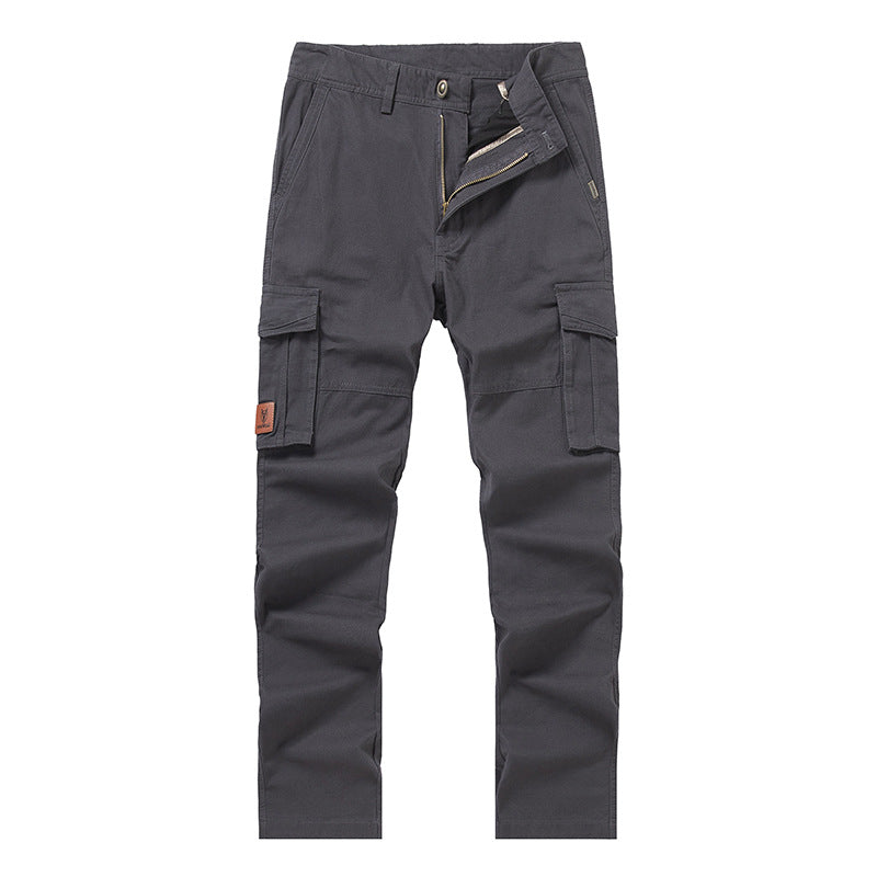 Herren Cargohose im Slim-Straight Schnitt mit Mehrfach‑Taschen und verstärkten Knien Echoarchiv