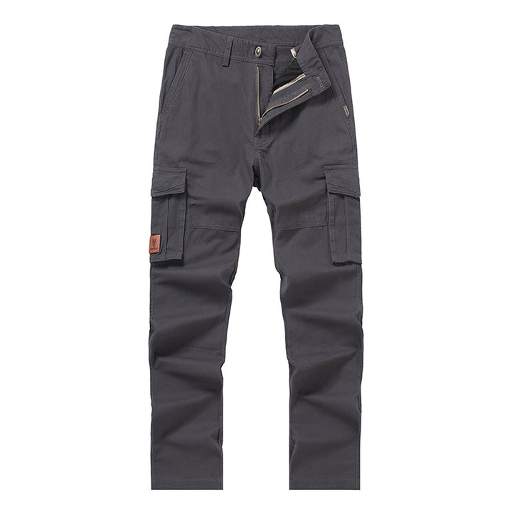 Herren Cargohose im Slim-Straight Schnitt mit Mehrfach‑Taschen und verstärkten Knien Echoarchiv