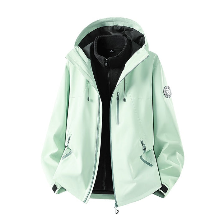 Herren dreiteilige Softshell-Outdoorjacke mit abnehmbarem Fleecefutter und Kapuze Echoarchiv