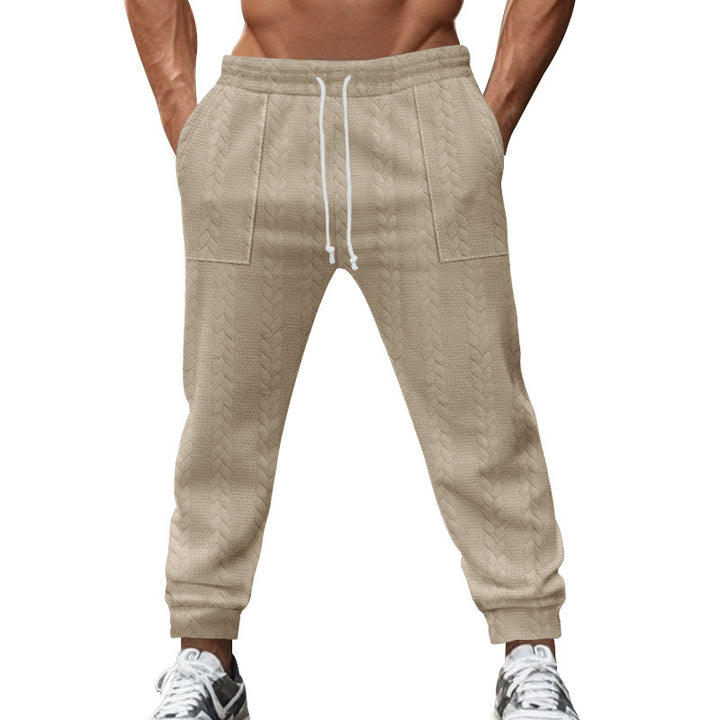 Herren lässige Strick-Jogginghose mit elastischem Bund und praktischen Taschen Echoarchiv