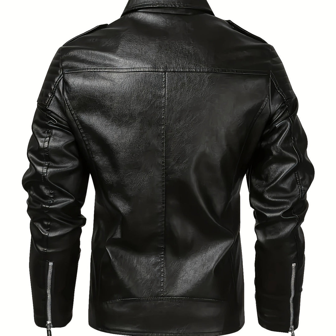 Herren Biker-Lederjacke – Valtoré