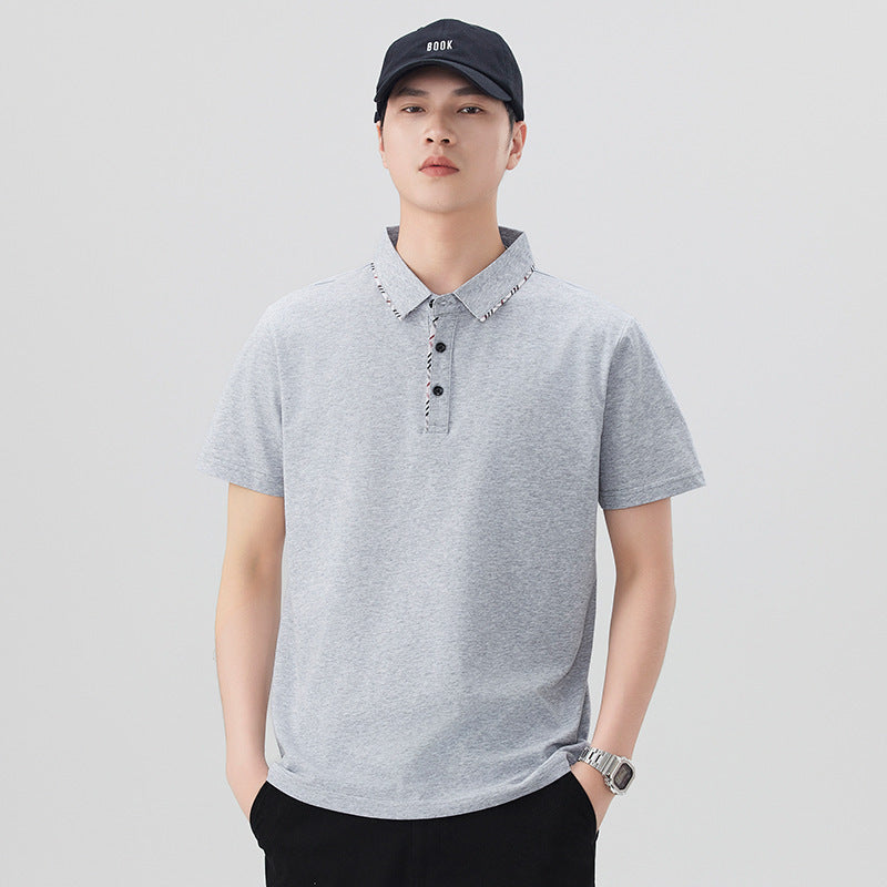 Herren Poloshirt mit modischem Kragen-Design Echoarchiv