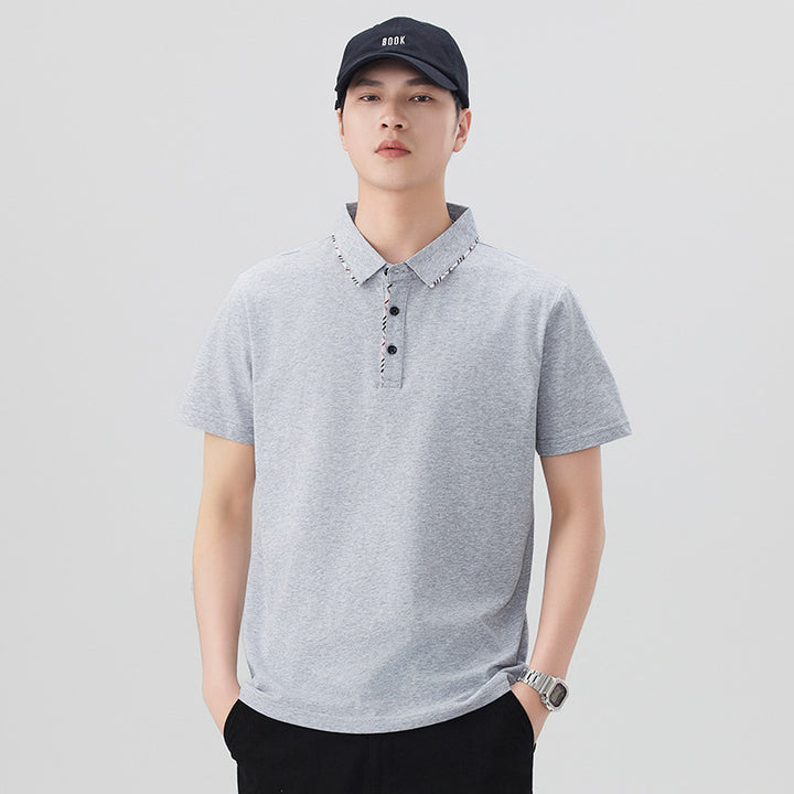 Herren Poloshirt mit modischem Kragen-Design Echoarchiv
