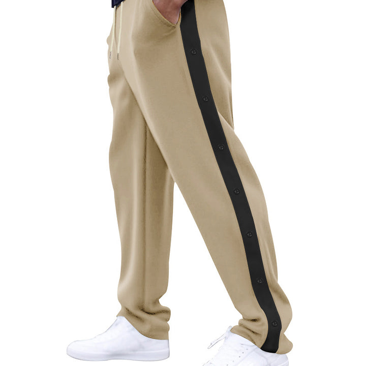 Herren Sportliche Jogginghose mit Druckknopfdetails Echoarchiv