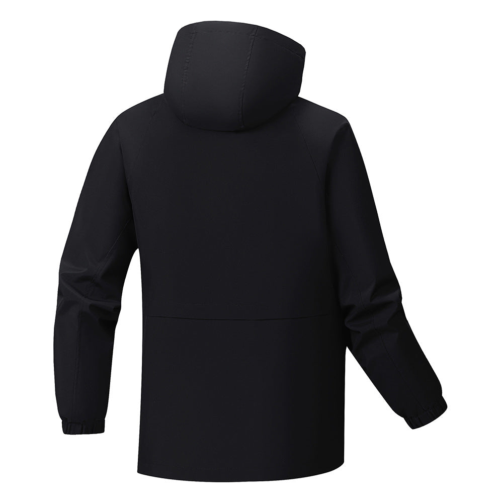 Herren leichte Funktionsjacke mit verstellbarer Kapuze und atmungsaktivem Material Echoarchiv