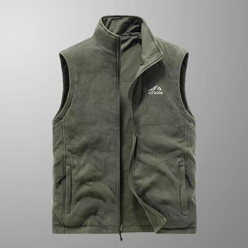 Herren Multifunktionale Field‑Utility‑Weste mit Mehrfachtaschen und Stehkragen – Taviero