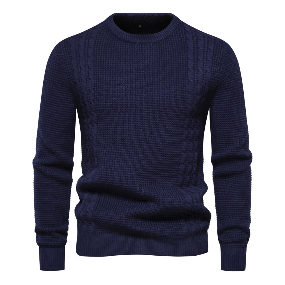 Herren Strickpullover mit modernem Strukturdesign Echoarchiv