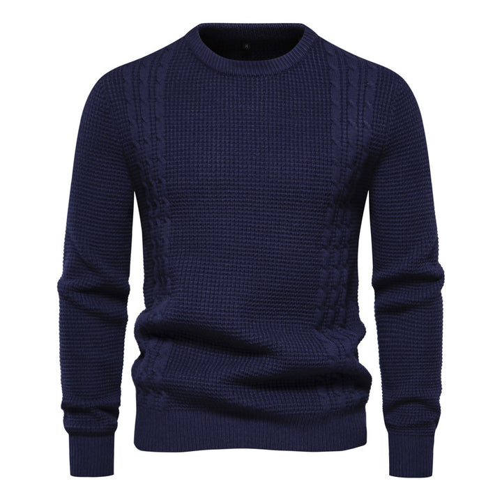 Herren Strickpullover mit modernem Strukturdesign Echoarchiv