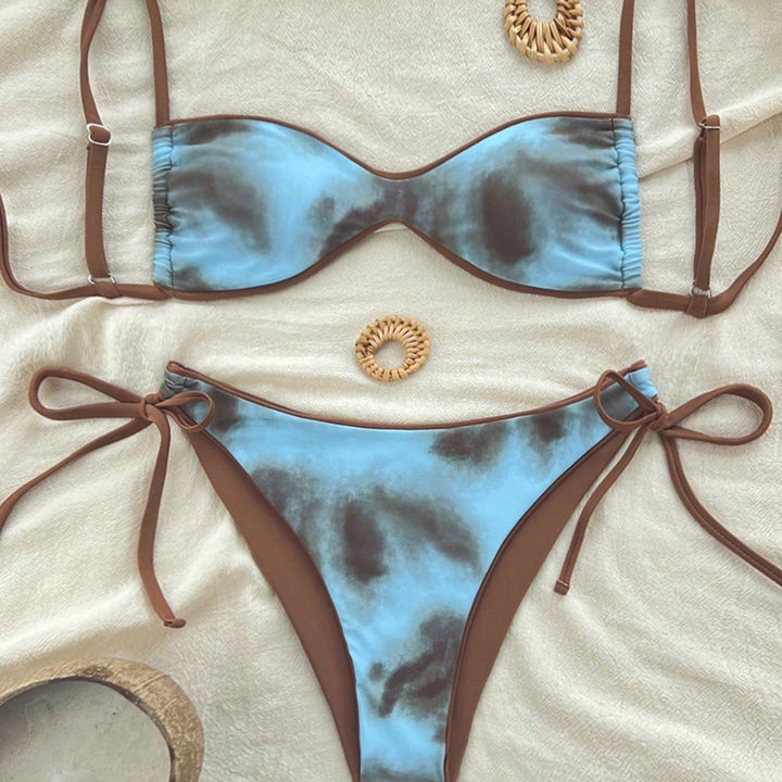 Damen Push-Up Bikini mit raffiniertem Animal-Print und verstellbaren Trägern Echo Archiv