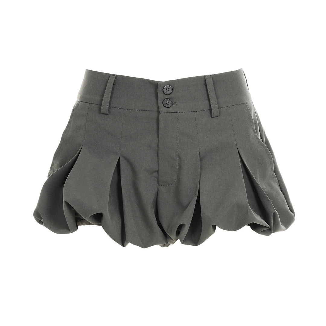 Damen Modische Falten-Shorts mit temperamentvollem Schnitt Echo Archiv