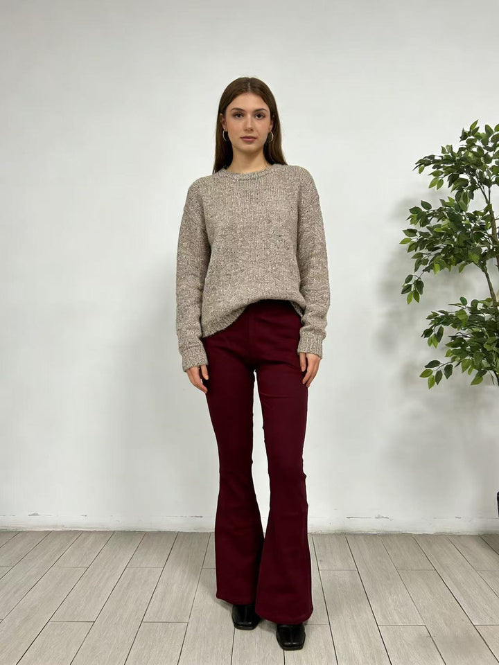 Damen modische Flared Jeanshose mit hohem Bund und komfortablem Schnitt Echo Archiv