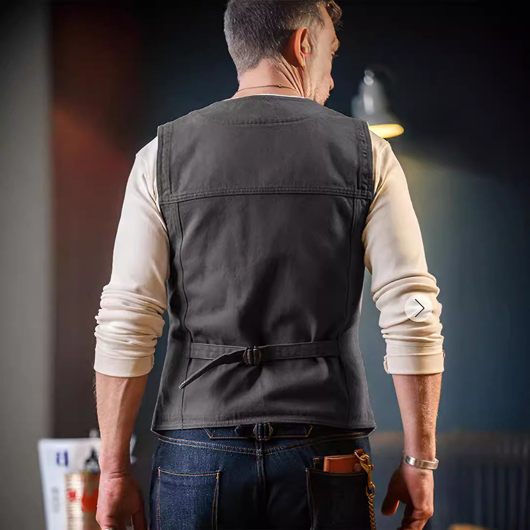 Herren modische Weste im Vintage-Stil mit Taschen Echoarchiv