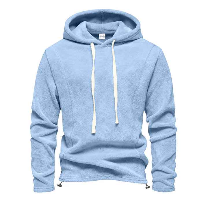 Herren Fleece-Hoodie mit Kapuze und verstellbarem Saum Echoarchiv