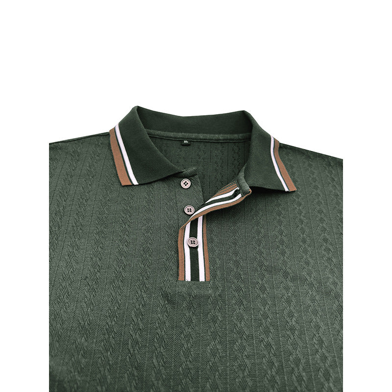 Herren Polo-Shirt mit strukturiertem Design und modischem Kragen Echoarchiv