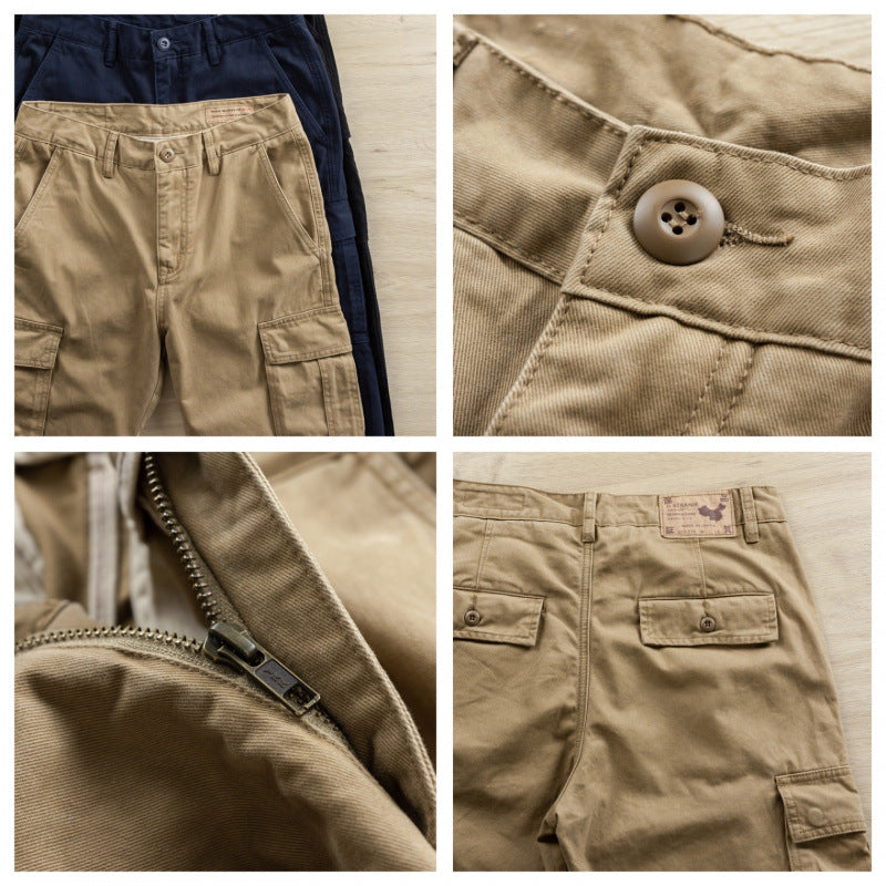 Herren Cargo-Hose mit taperter Passform, Utility-Taschen und verstärkten Nähten Echoarchiv