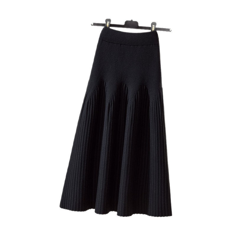Damen Eleganter Plissee-Maxiröck mit voluminösem Saum Echo Archiv