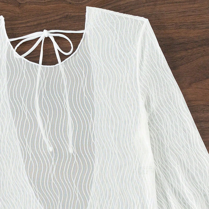 Damen Strandcover-up mit elegantem Wellendesign Echo Archiv
