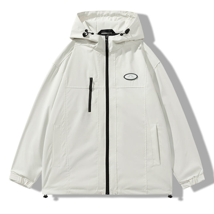 Herren Wetterfeste Jacke mit verstellbarer Kapuze Echoarchiv