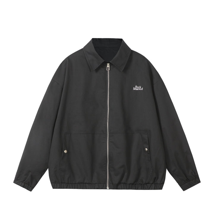 Unisex Leichte Windjacke mit Hemdkragen, Reißverschluss und aufgesetzten Taschen Echoarchiv