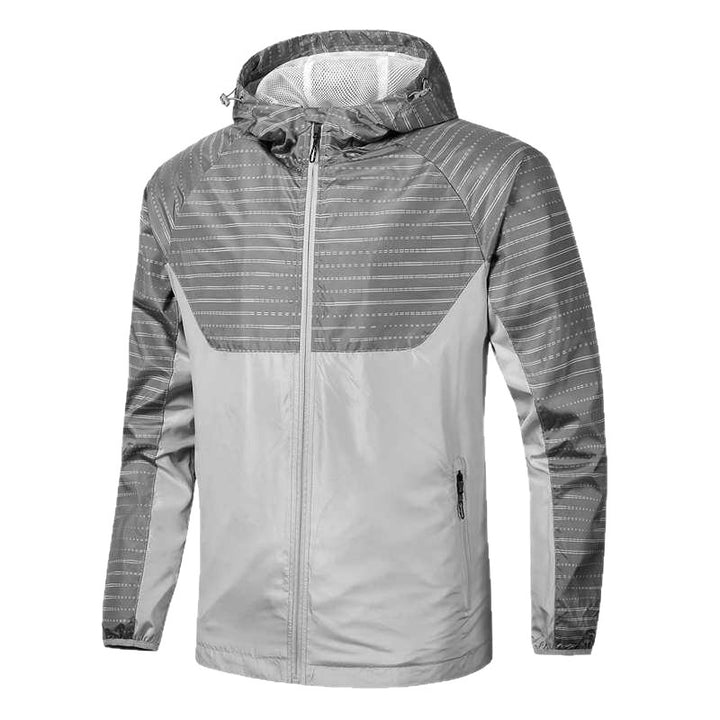 Herren Wasserabweisende Sportjacke mit Kapuze Echo Archiv