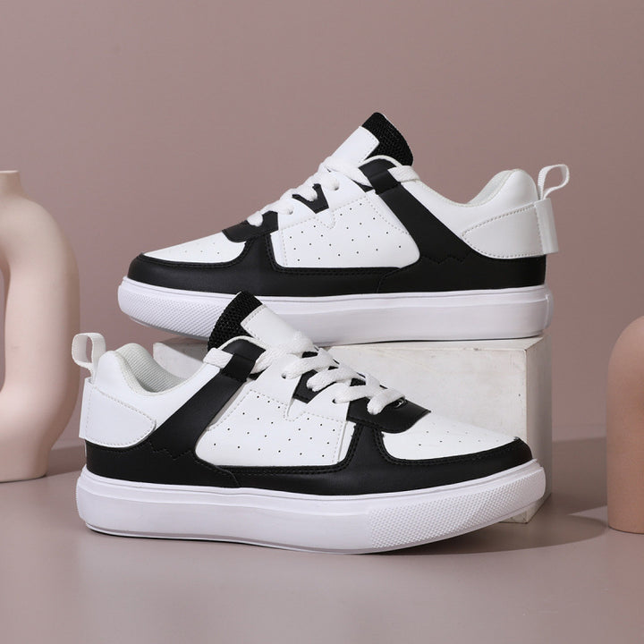 Herren Trendige Sneaker mit niedrigem Schaft, dicker Plateau-Sohle und synthetischem Leder Echoarchiv