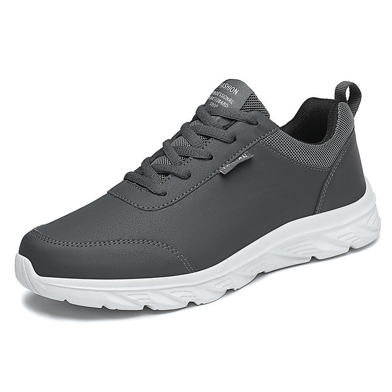 Herren nan schlanker City-Sneaker mit wasserabweisender Kunstlederoberfläche, stoßabsorbierender EVA-Zwischensohle und gepolstertem Fersenkragen Echo Archiv