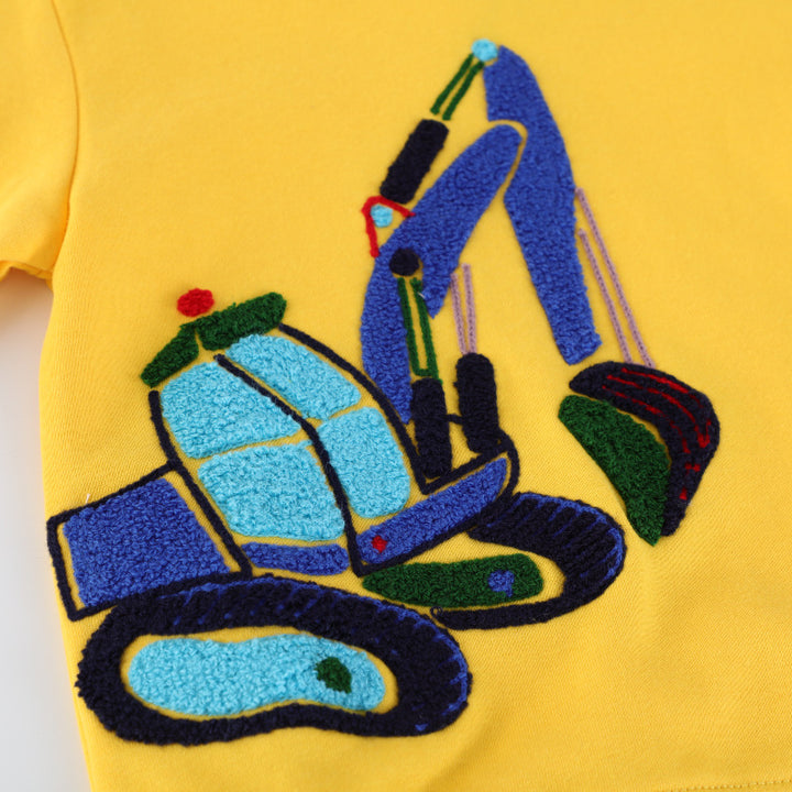 Jungen Sweatshirt mit aufregendem Bagger-Motiv Echo Archiv