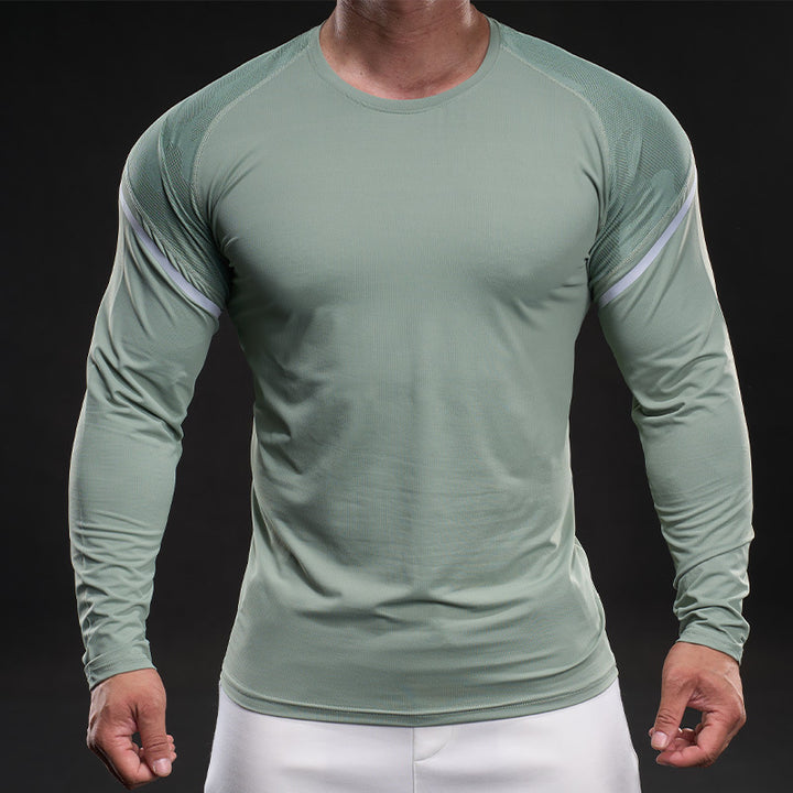 Herren sportliches Langarm-Funktionsshirt Echoarchiv