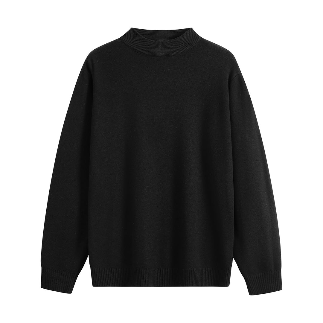 Unisex Oversize Rundhals-Pullover aus schwerer Baumwollmischung mit gerippten Bündchen Echoarchiv