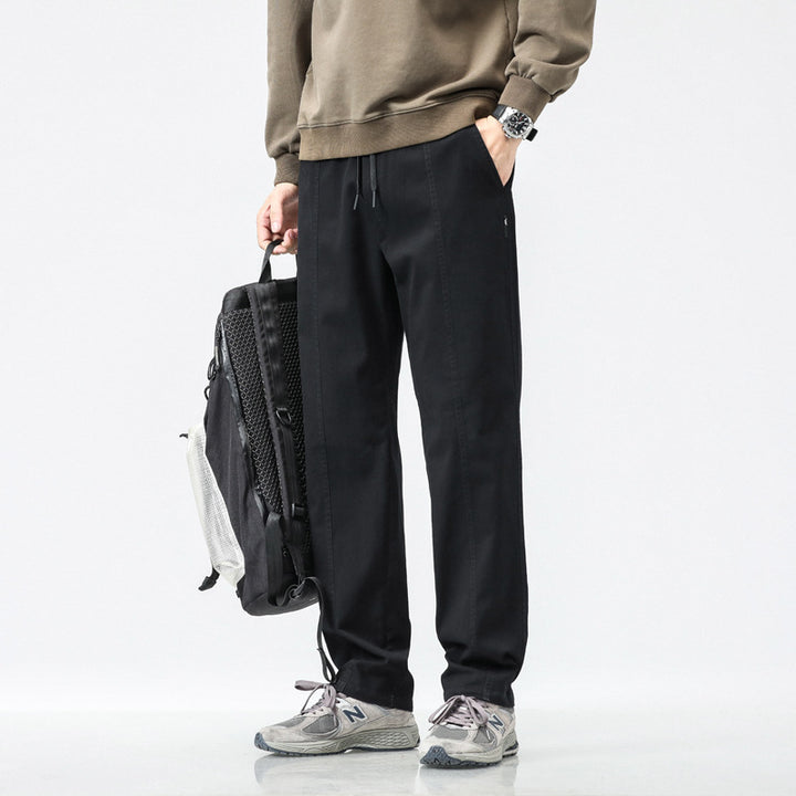Herren bequeme Freizeit-Hose mit elastischem Bund und seitlichen Eingrifftaschen Echoarchiv