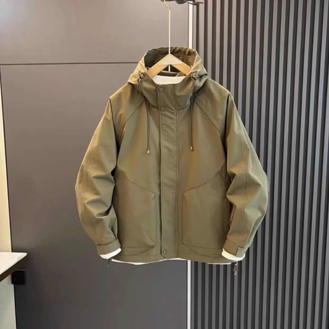 Herren technische Wetterjacke mit verstellbarer Kapuze Echoarchiv