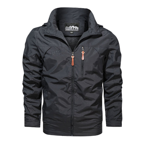 Herren nan leichte wasserabweisende Softshell Outdoorjacke mit Kapuze Brusttasche Echo Archiv