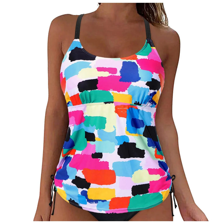 Damen lässiges Tankini-Oberteil mit Schnürung Echo Archiv