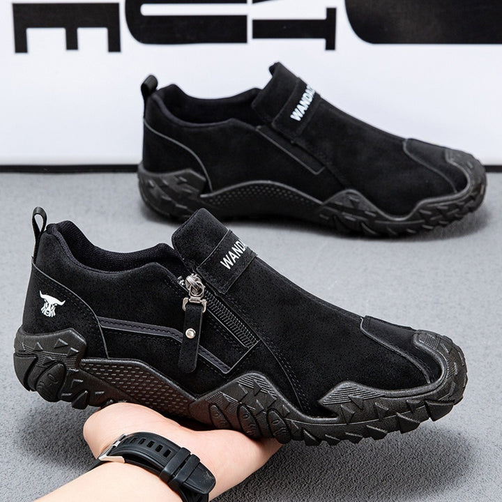 Herren Sportliche Slip-On Sneakers mit Zipper Echoarchiv