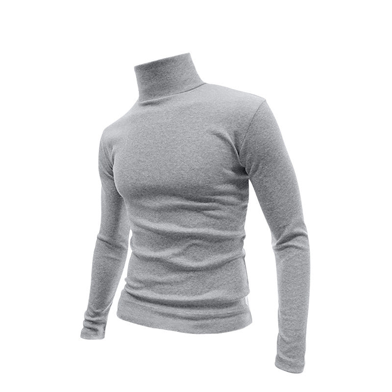 Herren Schmal geschnittenes Rollkragen-Feinstrickshirt mit Stretchkomfort – Marzano