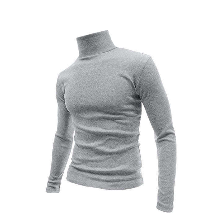Herren Schmal geschnittenes Rollkragen-Feinstrickshirt mit Stretchkomfort – Marzano