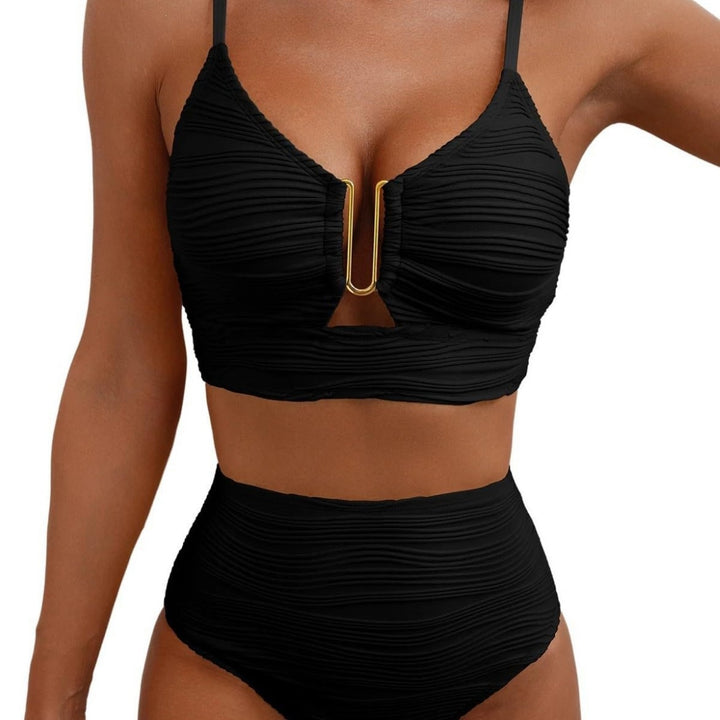 Damen Hochgeschnittener Bikini mit Raffungen Echo Archiv