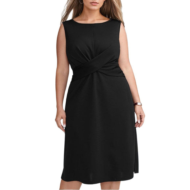 Damen Midikleid mit eleganten Drapierungen und figurbetontem Schnitt Echo Archiv