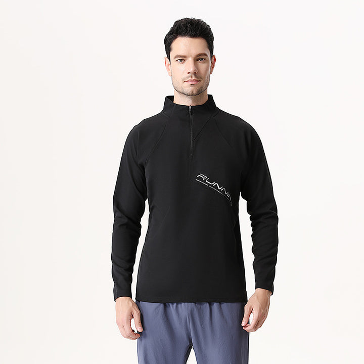 Herren Langarm-Funktionsshirt mit Stehkragen Echoarchiv