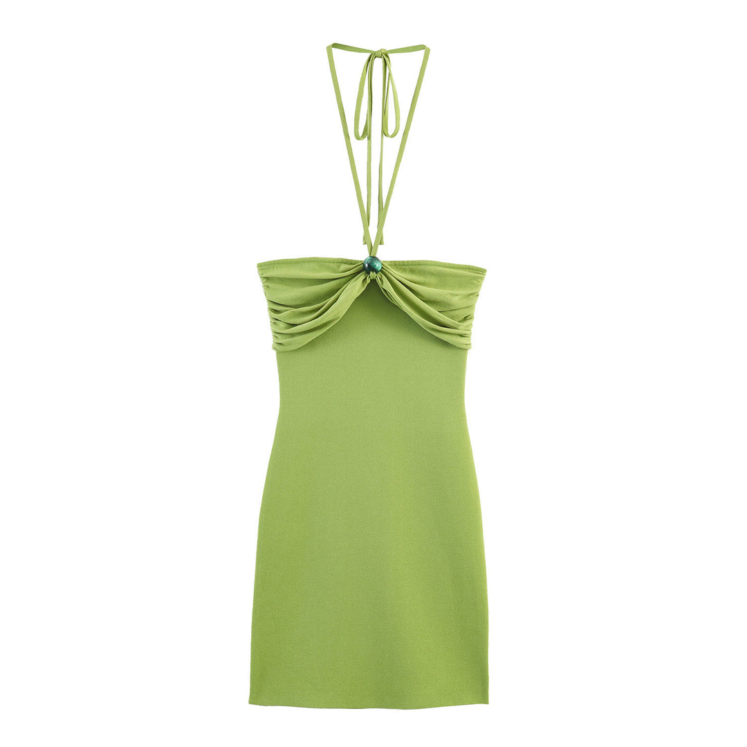 Damen Minikleid mit raffinierten Rüschendetails und schickem Halterneck Echo Archiv