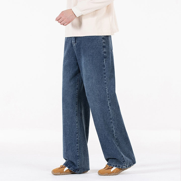 Damen Weite Baggy-Jeans mit hoher Taille, extra weitem Bein und Vintage-Waschung Echoarchiv