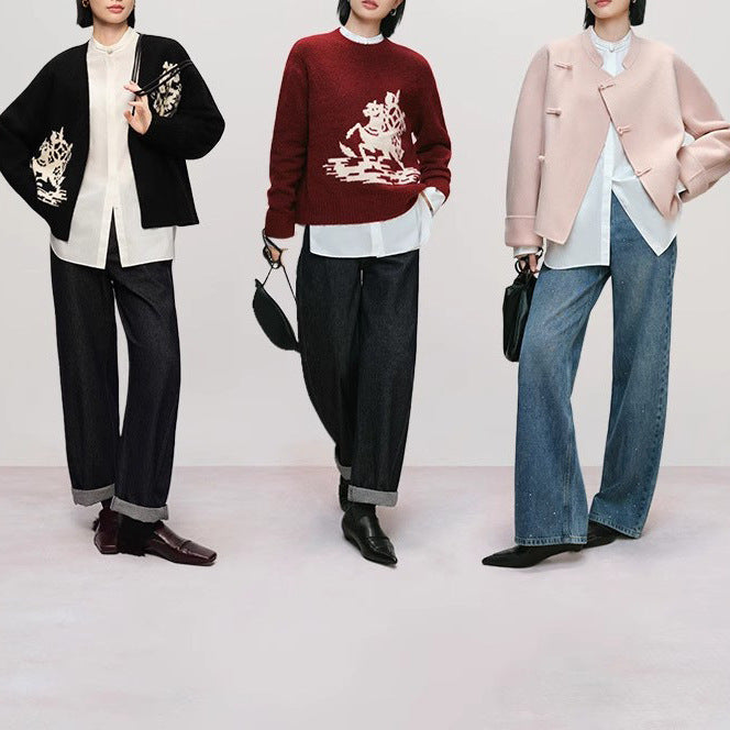 Damen Elegante und modische Oversized Bluse Echoarchiv