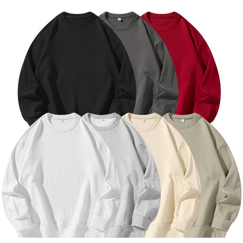 Unisex Oversize-Sweatshirt mit Rundhalsausschnitt, überschnittener Schulter und geripptem Saum Echoarchiv