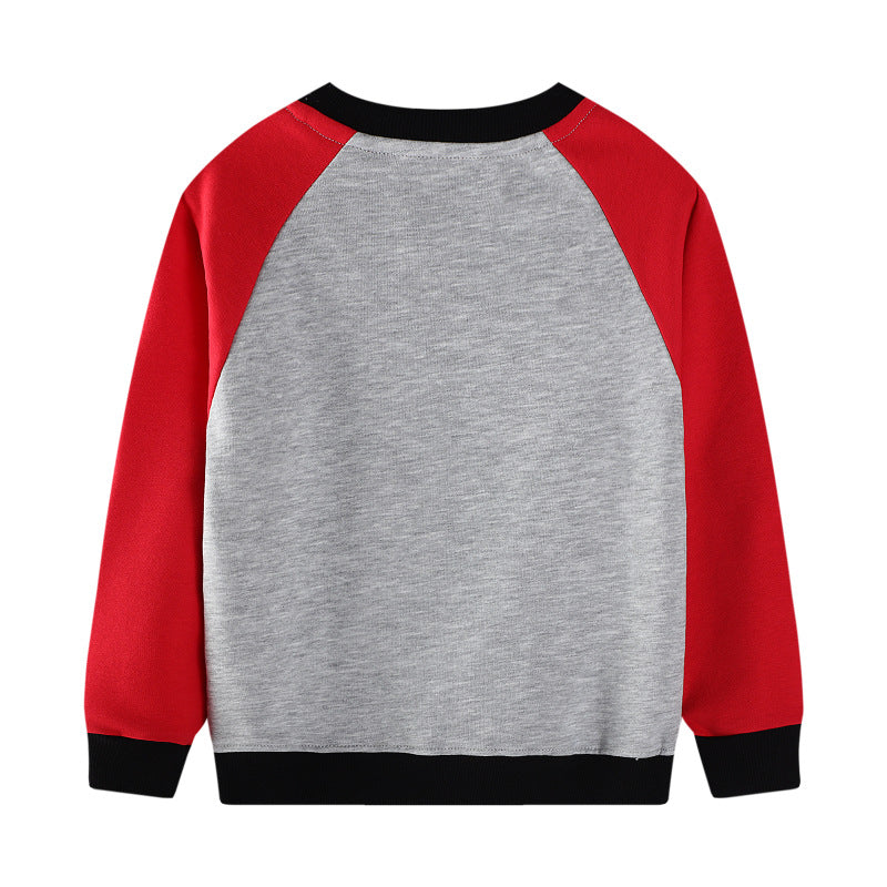 Buben Sweatshirt mit kreativem Bagger-Motiv Echo Archiv