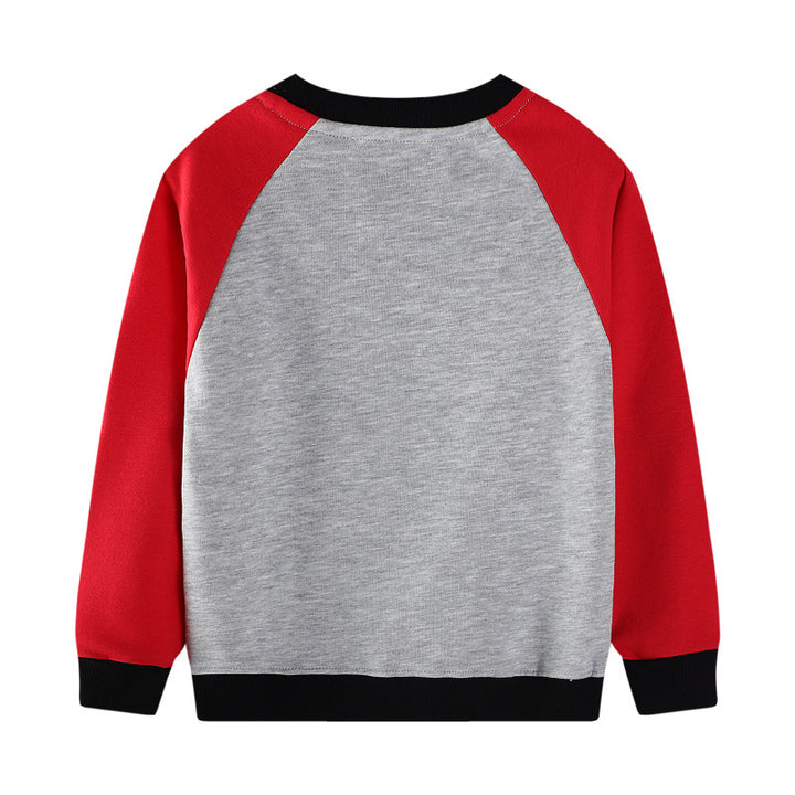 Buben Sweatshirt mit kreativem Bagger-Motiv Echo Archiv