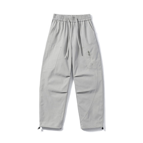 Herren Utility-Cargohose mit elastischem Bund, Reißverschlusstasche und verstellbarem Saum Echoarchiv