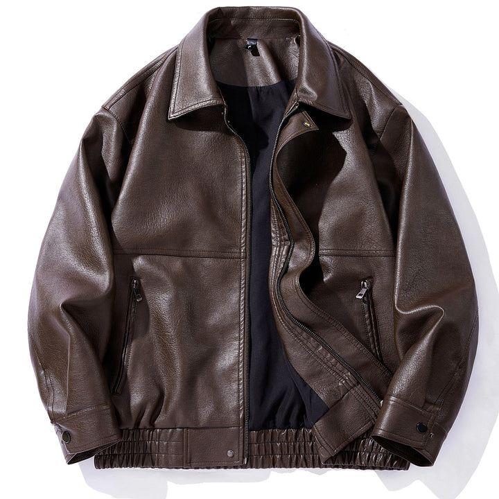 Herren Kunstlederjacke mit elastischem Bund Echo Archiv