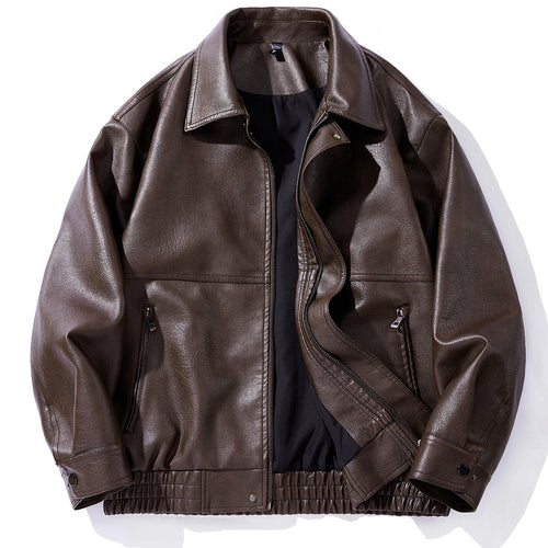 Herren Kunstlederjacke mit elastischem Bund Echo Archiv