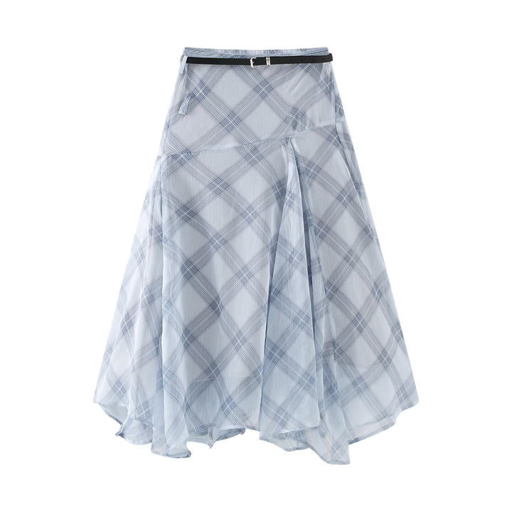 Damen Midikleid mit schwingendem Rock und Gürteldetails Echo Archiv