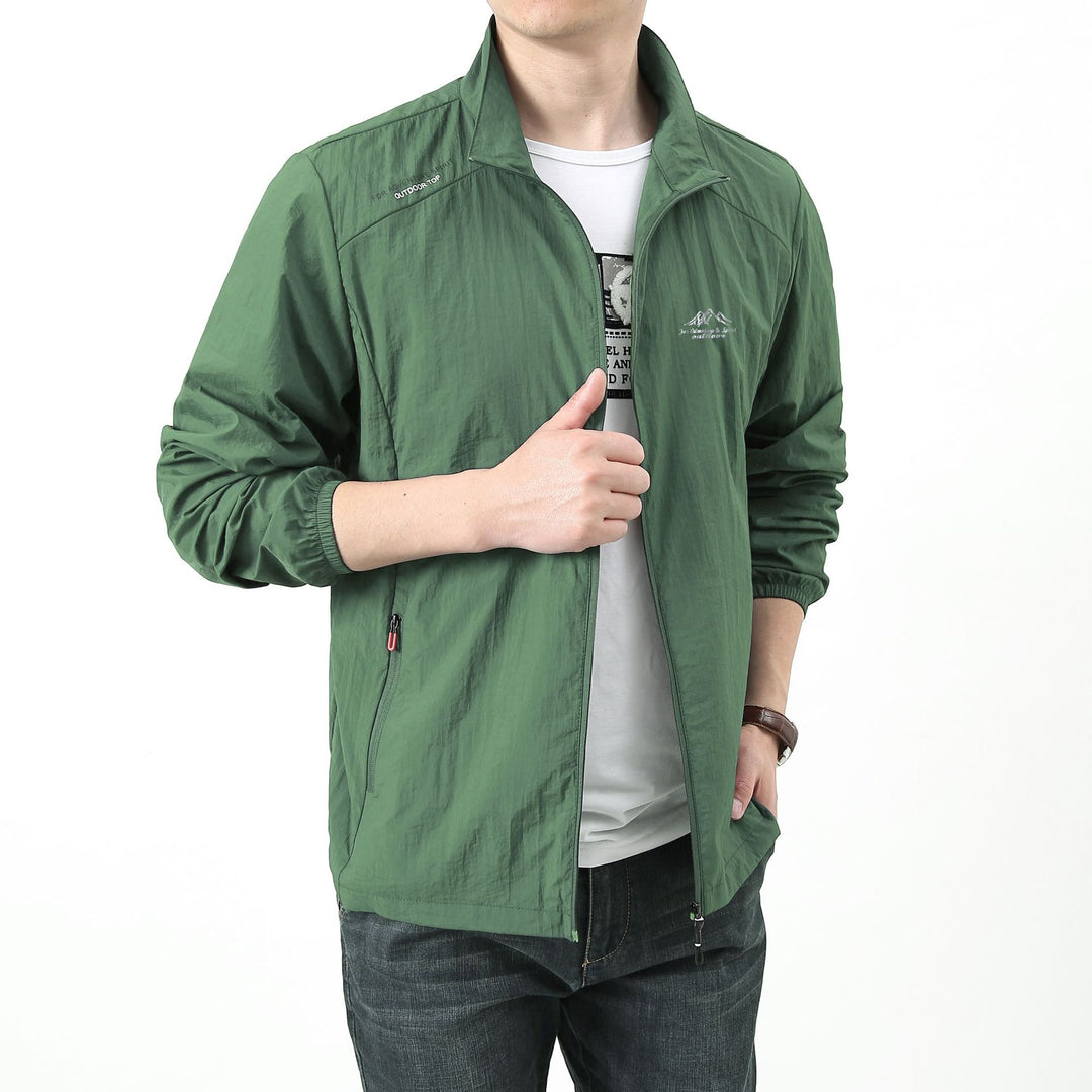 Herren Leichte Outdoorjacke mit verstellbarem Kragen Echo Archiv